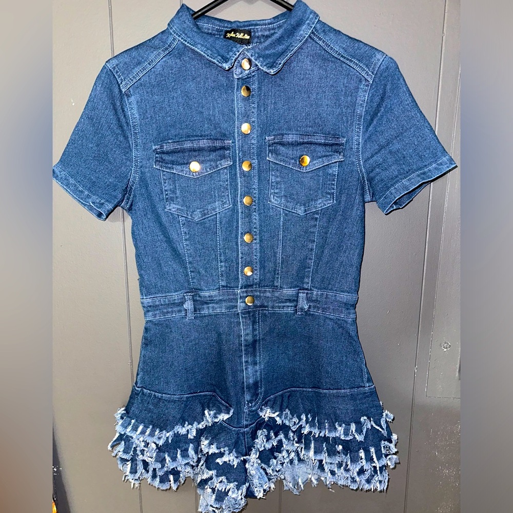 Blue Denim Rhomper